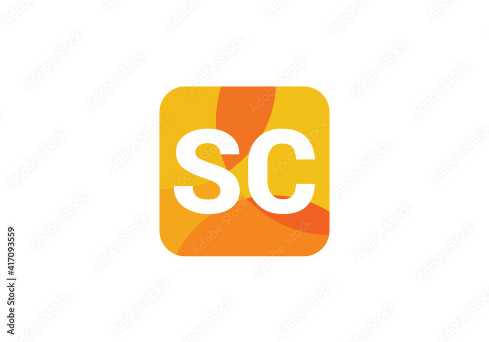 Initial Monogram Letter S C Logo Design Vector Template. S C Letter Logo Design Initial Monogram Letter S C Logo Design Vector Template. S C Letter Logo Design
