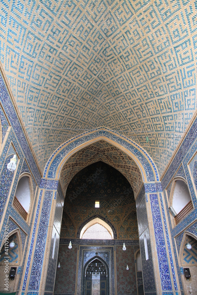 interior of a Yazd mosque