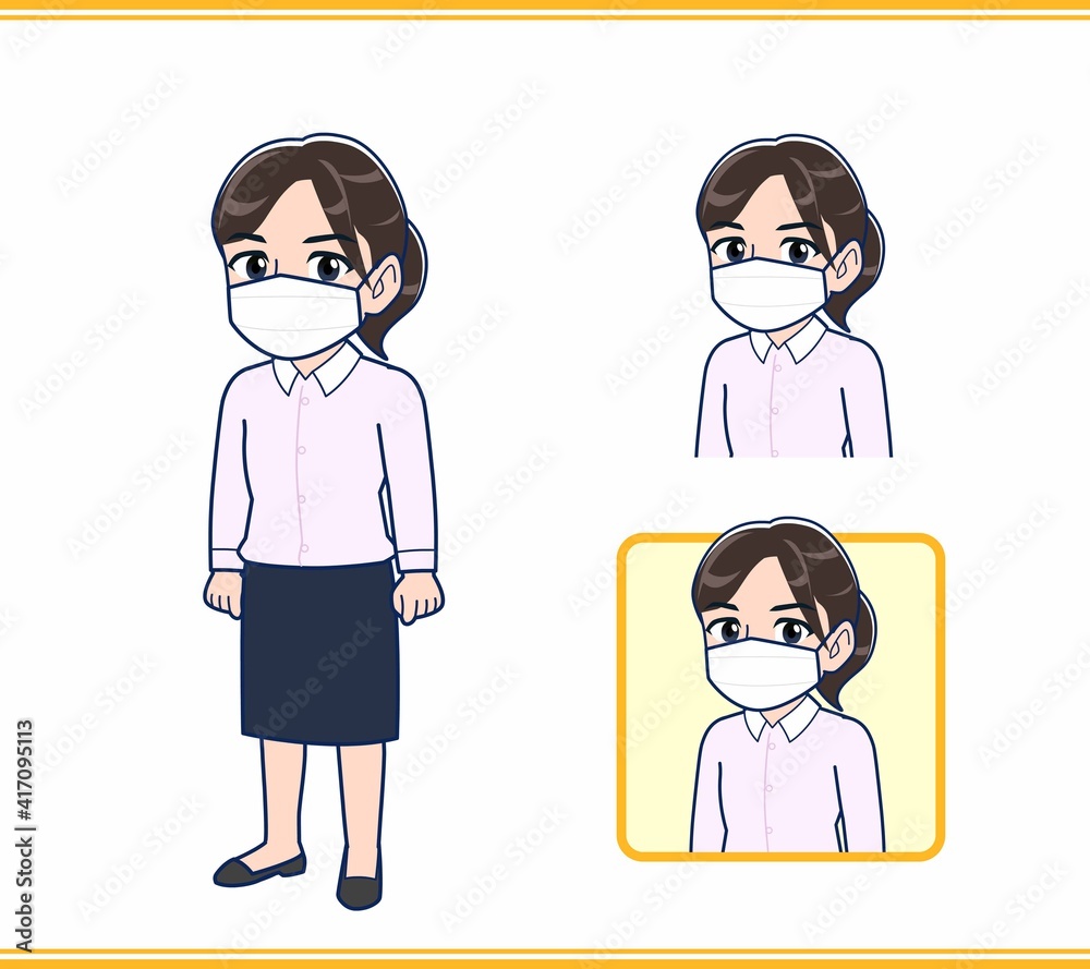 ピンクのYシャツを着た女性 ピンクのYシャツを着た女性