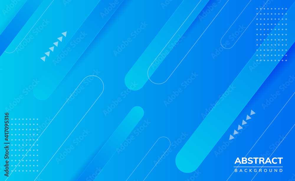Modern blue business abstract background with geometry shapes and gradient
