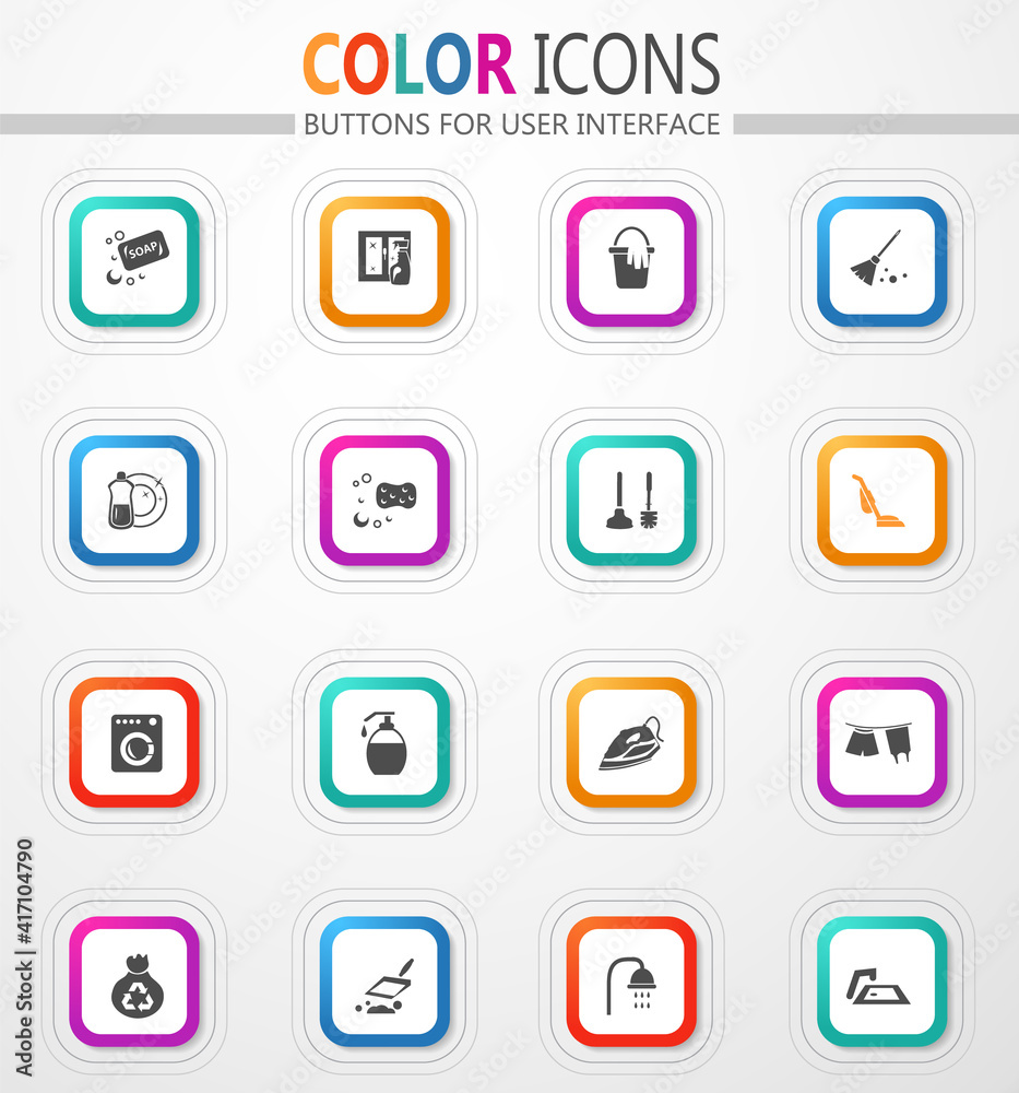 Cleaning company, cleaning service icon set Cleaning company, cleaning service icon set