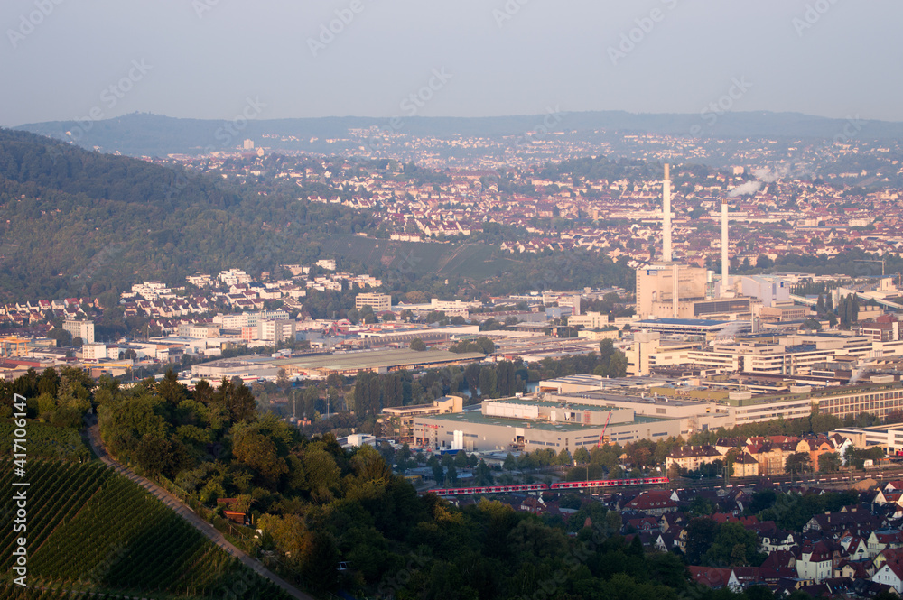 Ausblick auf Stuttgart vom Württemberg