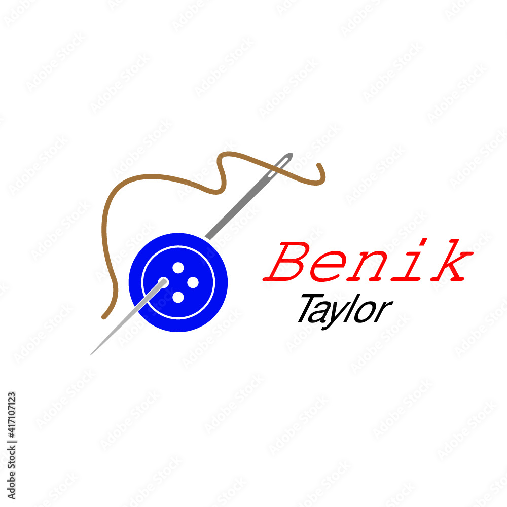 tailor, sewing button logo tailor, sewing button logo