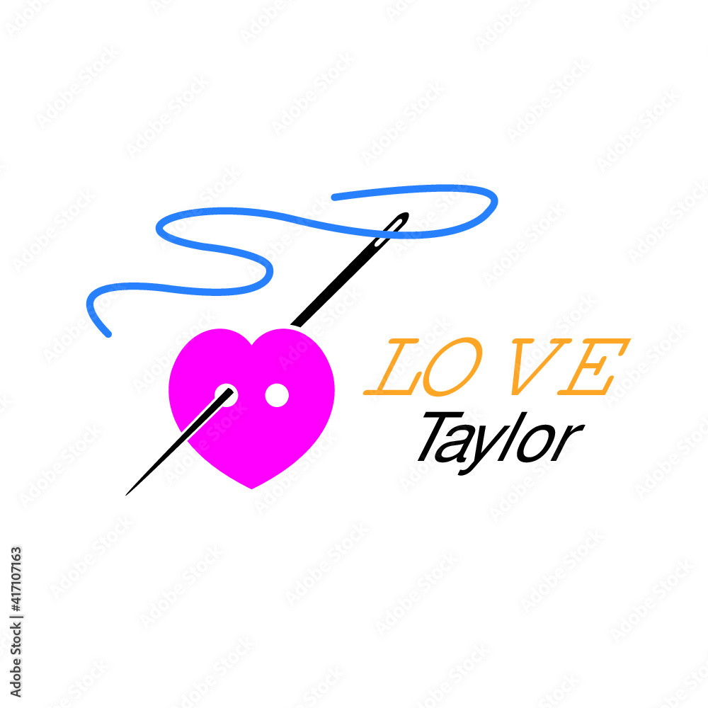 tailor, sewing button logo tailor, sewing button logo