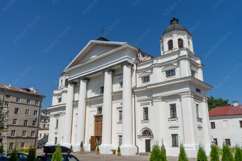 The Co-Cathedral of the Assumption of the Blessed Virgin and St. Stanislaus also called Mogilev Cathedral, Belarus.