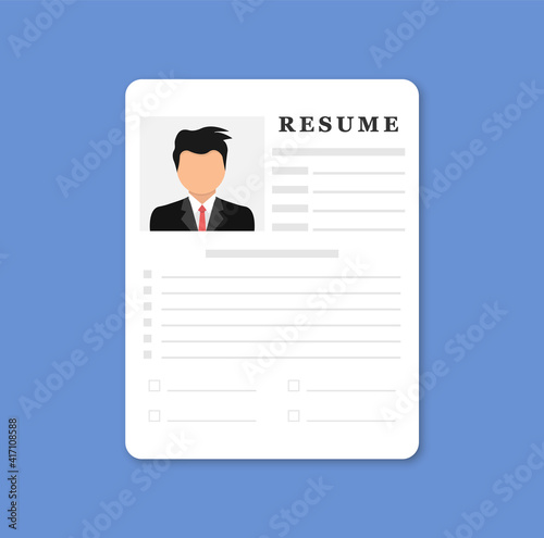 Resumes. CV application. Writing business resume. Job search. Resume template for web landing page, banner, presentation, social media. Selecting staff. Searching professional staff.