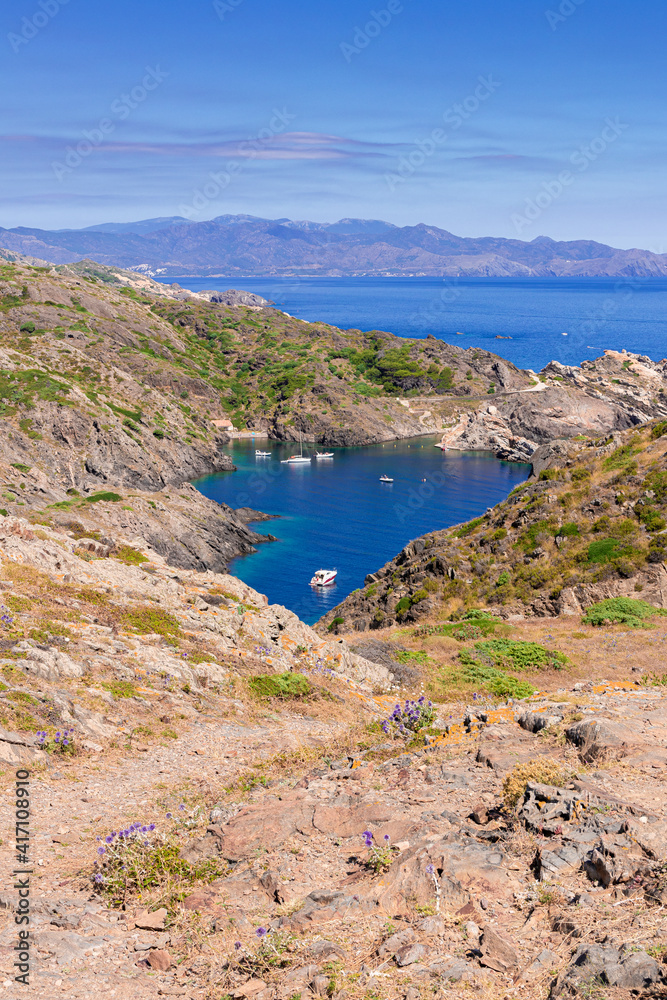 Fototapeta premium coast of cap of creus in the north of spain in mediterranean sea near cadaques in girona