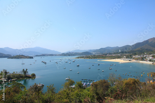 Beautiful Scenery of Tolo Harbour and Pat Sin Leng Country Park, Hong Kong