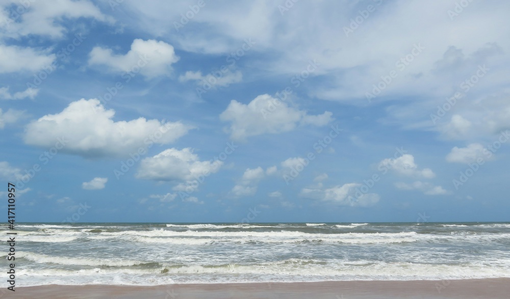 Beautiful ocean view on Atlantic coast of North Florida