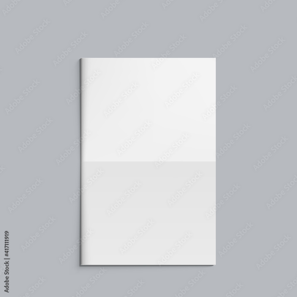 Front Page Of Empty Blank White Newspaper Stock Vector | Adobe Stock