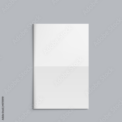 Front Page Of Empty Blank White Newspaper