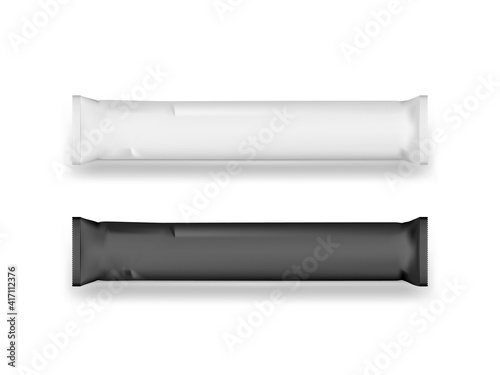 Blank Black And White Sugar Paper Sachet Bag