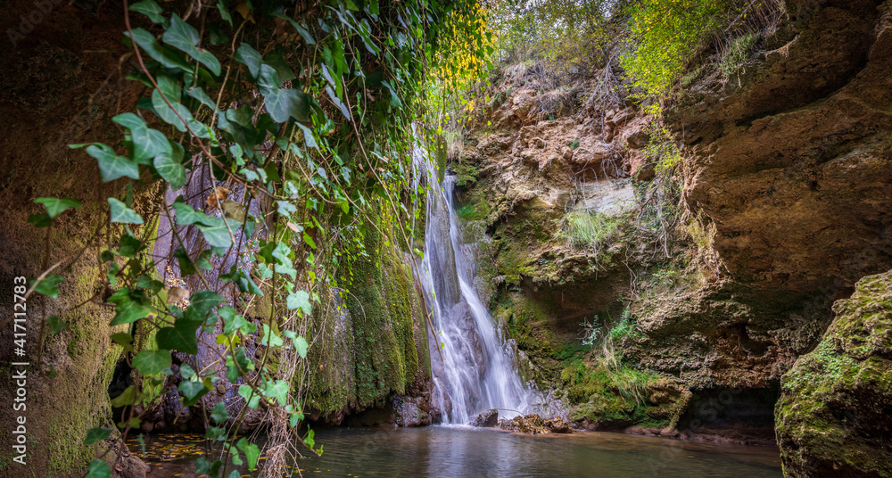 Obraz premium Hidden and cold waterfall, long exposure