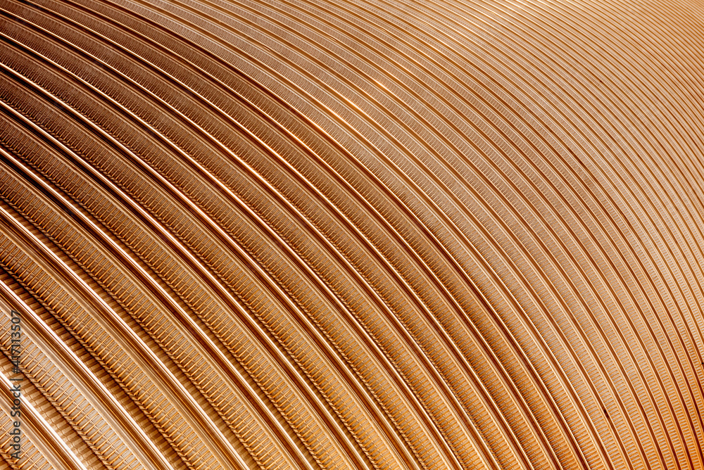 Fototapeta premium The surface of a industrial metal roof. Abstract background