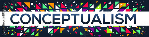 creative colorful (conceptualism) text design, written in English language, vector illustration.

