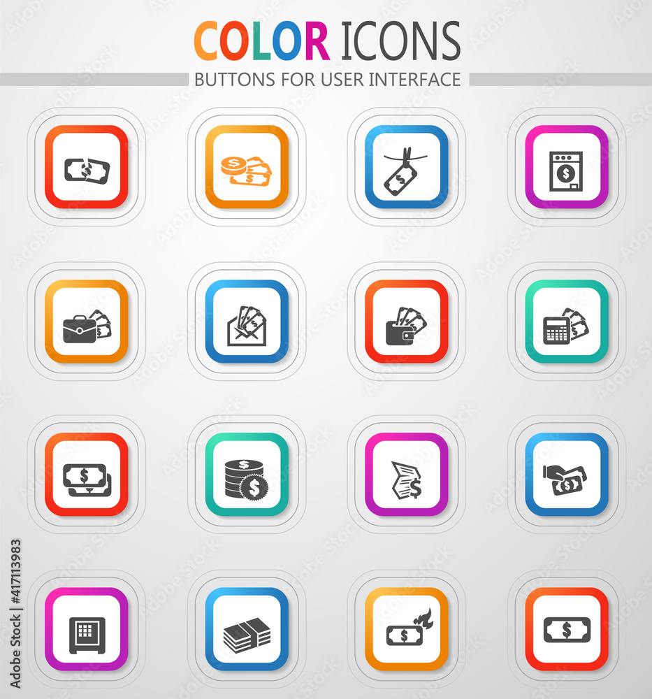 Money icon set Money icon set