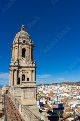 Malaga / Spain - October 15, 2020: The Cathedral of Malaga is a Roman Catholic church in the city of Malaga in Andalusia in southern Spain © Valmond