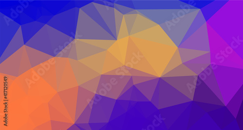 Abstract low poly color gradient vector background template