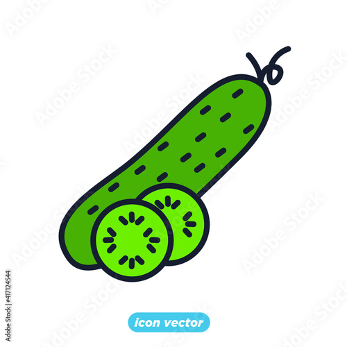 cucumber icon. cucumber vegetable symbol template for graphic and web design collection logo vector illustration