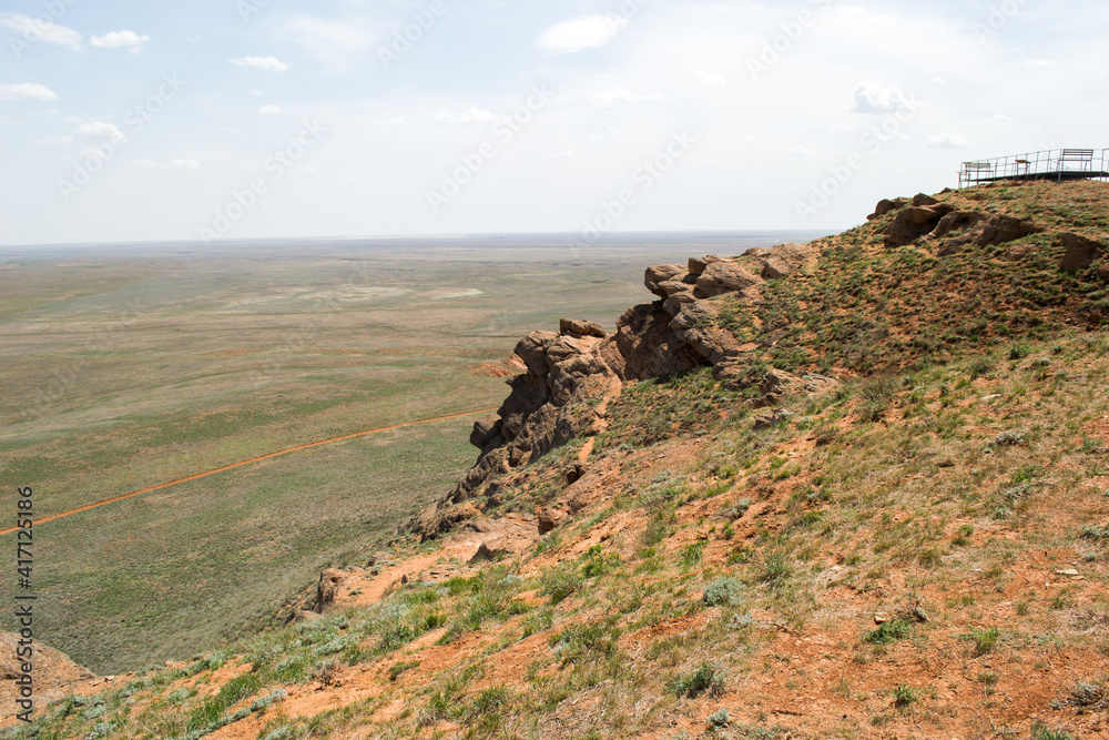 mountains in the steppe bogogo