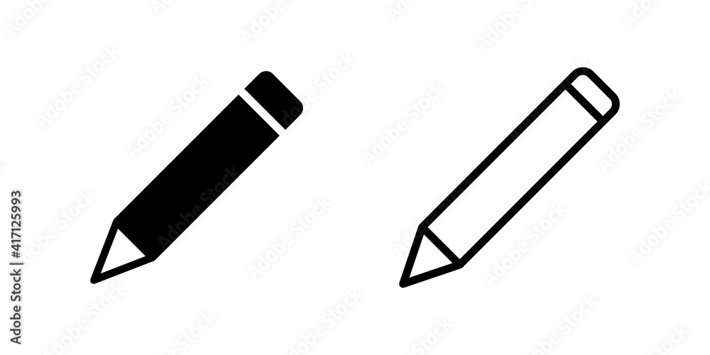 Pencil icon set. pen symbol. edit icon vector Pencil icon set. pen symbol. edit icon vector