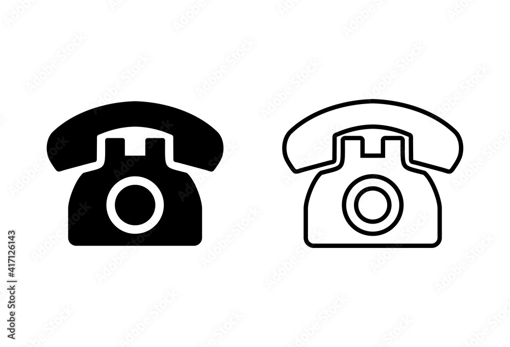Telephone icon set. phone icon vector. Telephone icon set. phone icon vector.