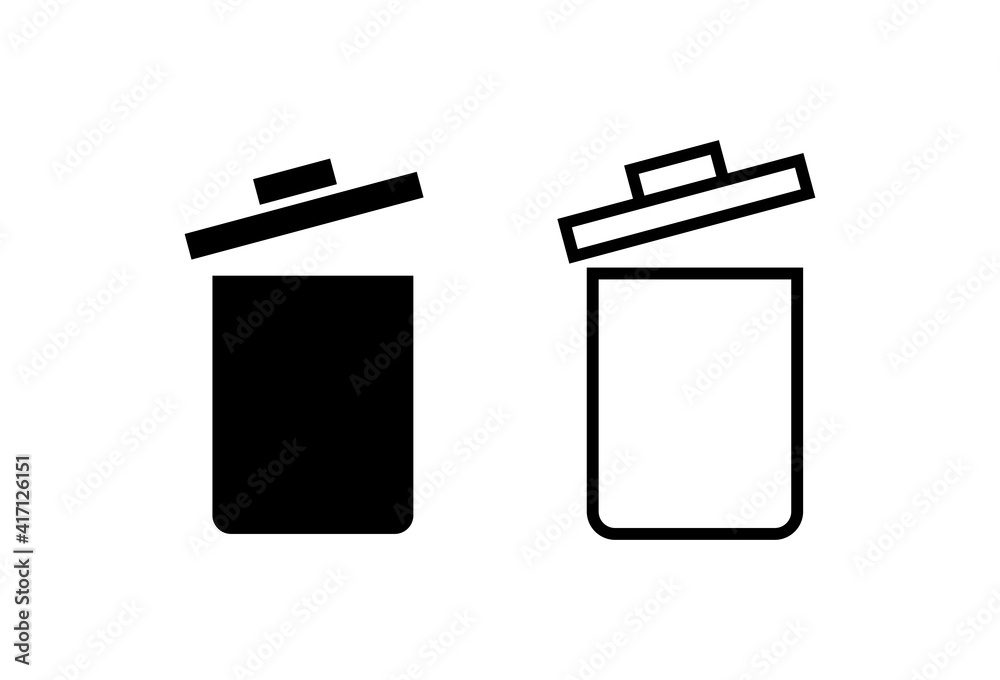 Trash icon set. trash can icon. delete icon vector. garbage Trash icon set. trash can icon. delete icon vector. garbage