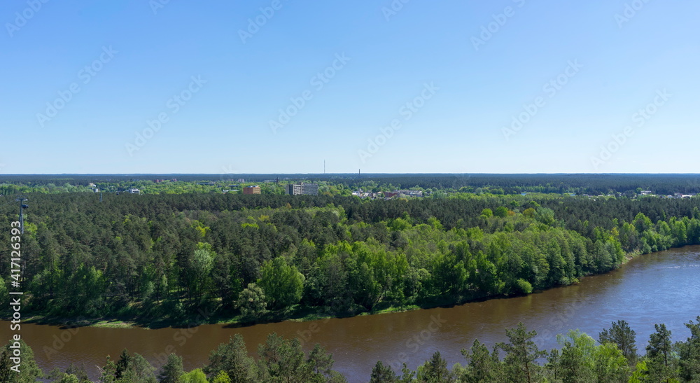 Obraz premium River landscapes of the resort Druskininkai, Lithuania