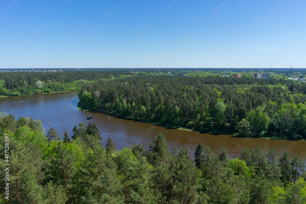 River landscapes of the resort Druskininkai, Lithuania