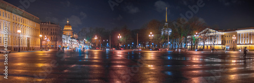night streets of St. Petersburg. photo