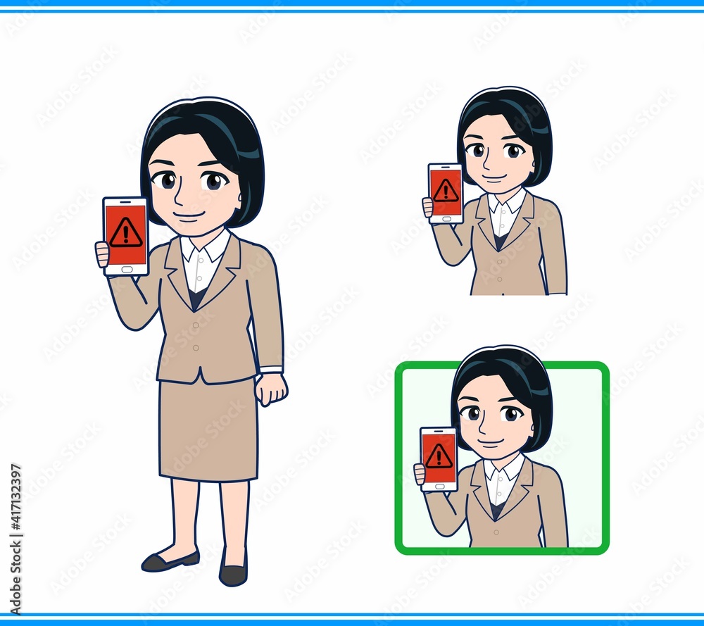 ビジネススーツを着た若い女性