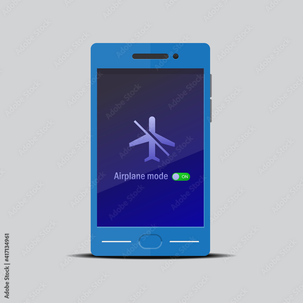 Airplane mode enable or disable keyboard button vector illustration. Airplane mode enable or disable keyboard button vector illustration.