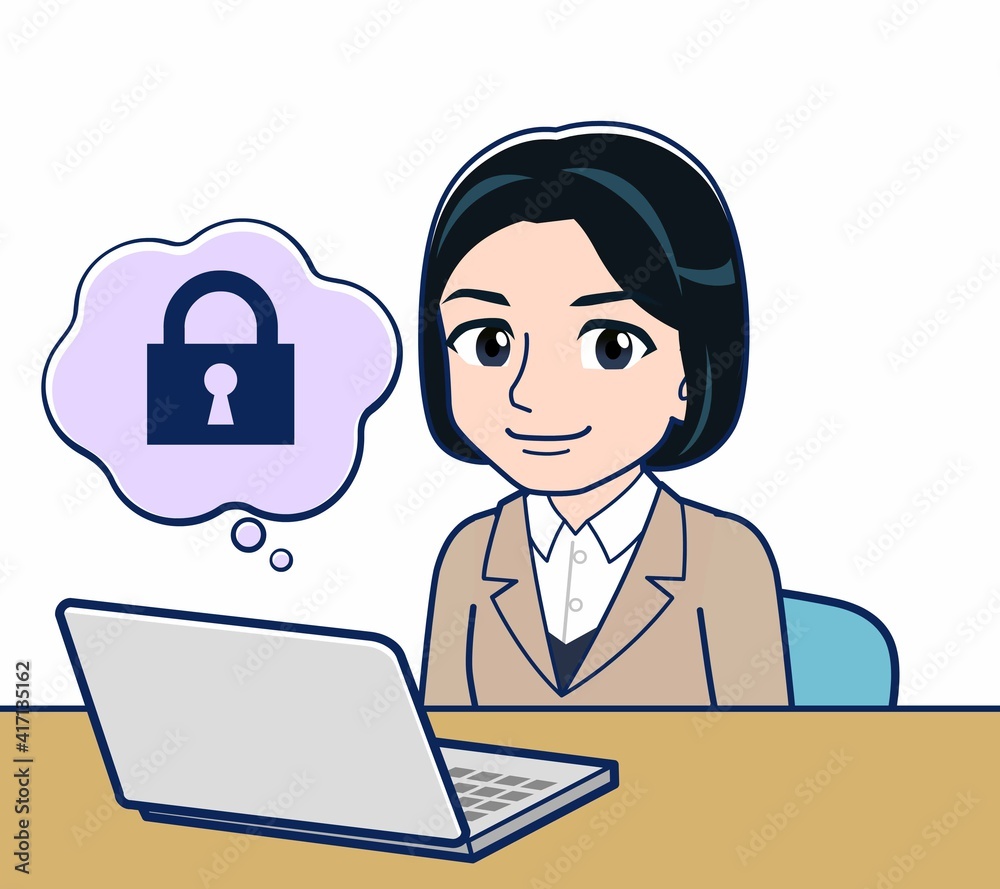 ビジネススーツを着た若い女性