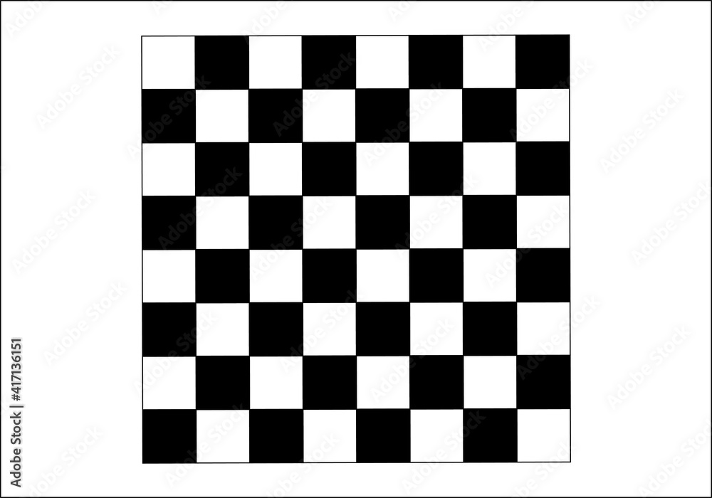 Tablero de ajedrez en blanco y negro Tablero de ajedrez en blanco y negro