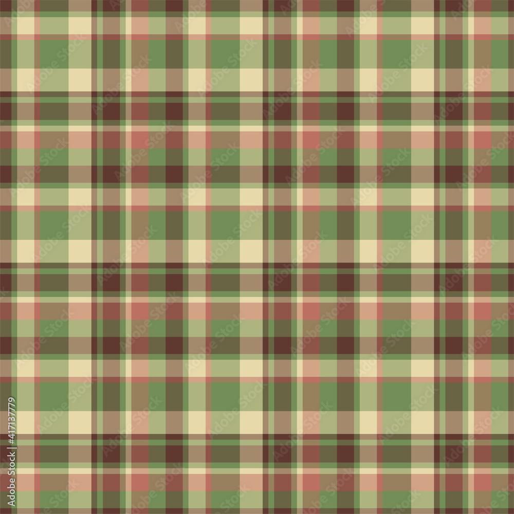 Plaid seamless pattern. Vector background of textile ornament. Flat fabric design. Plaid seamless pattern. Vector background of textile ornament. Flat fabric design.