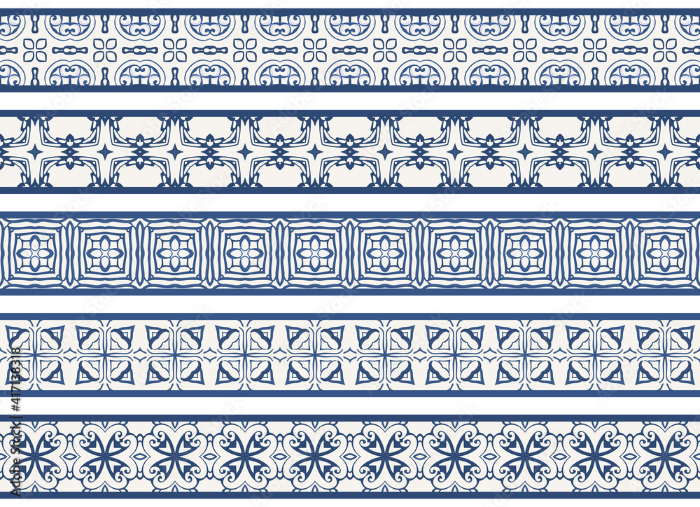Seamless decorative borders Seamless decorative borders