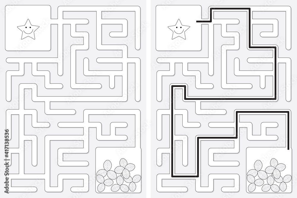 Easy little star maze Easy little star maze
