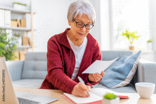 woman with a paper receipt