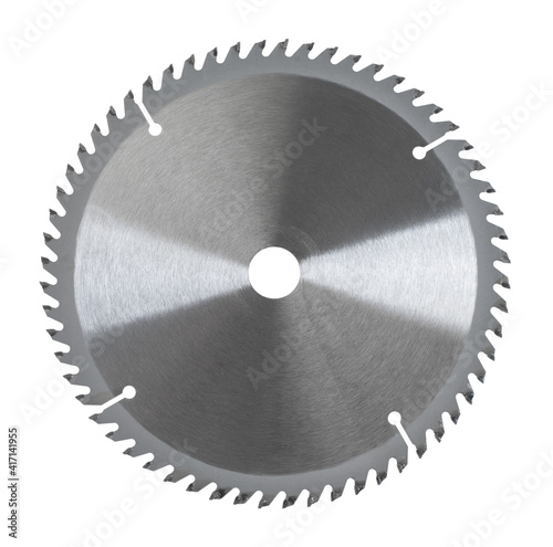 new power saw blade closeup photo