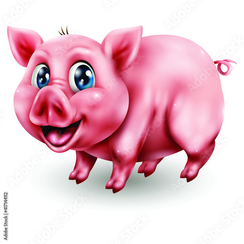 Pig Character Illustration