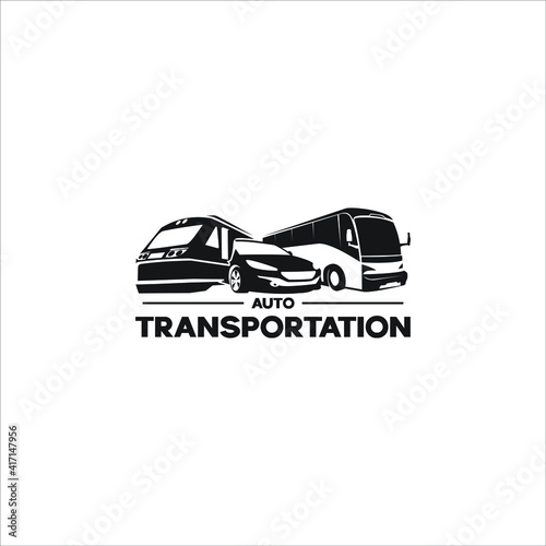 Transport rental and Transportation Vehicle Logo Design Template