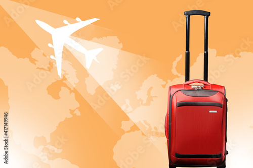 Travel suitcase as a symbol...