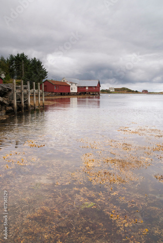 Houses on the Atlantic coast