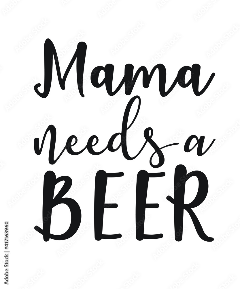 Beer mama graphic design vector for t-shirt, tees, match, party, festival, brand, company, business, logo, vector, fun, gifts, website in a high resolution editable printable file.