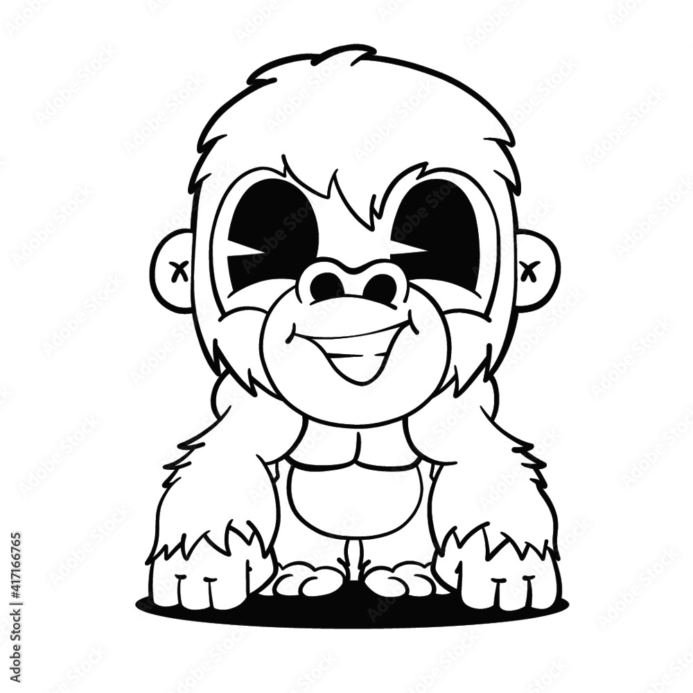 Obraz premium Cute Gorilla