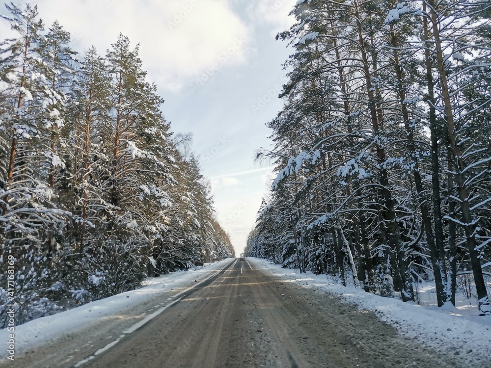 road in winter road in winter