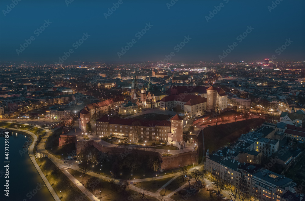 Wawel Castle Drone Photo