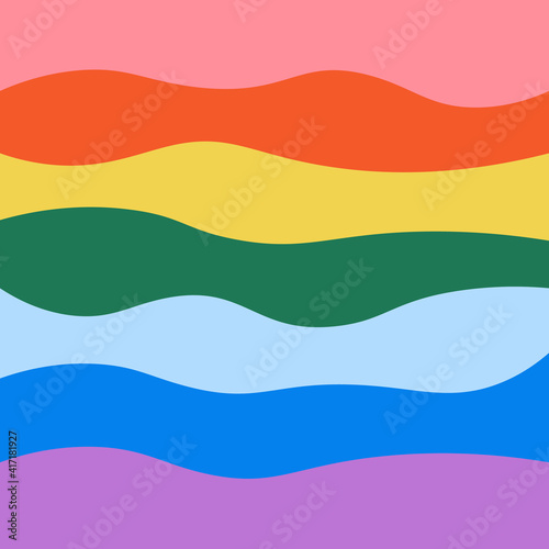 Rainbow lines colorful background, Illustration, EPS 10 © Yulia