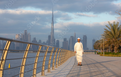 emirati man in traditional clothing in Dubai