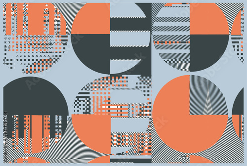 modern geo carpet area pattern in vector, for carpet, scarf, rug, 